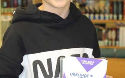 Jonas Klasen gewinnt den Kreisentscheid des Vorlesewettbewerbs 2021