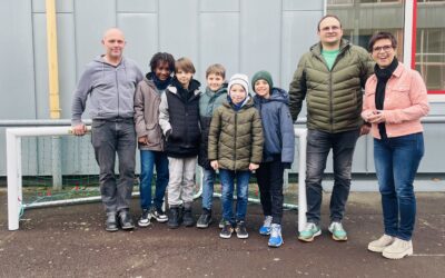 Vier tragbare Fußballtore für die „bewegte Pause“ am SMG