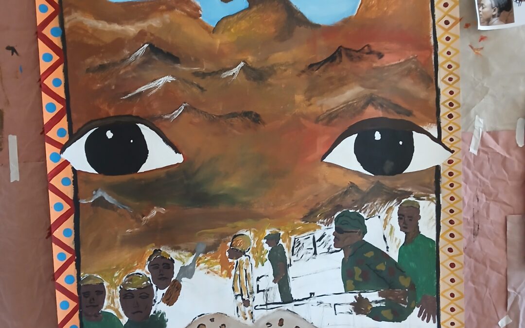 Jahrgangsübergreifendes Malprojekt zum Afrika-Festival